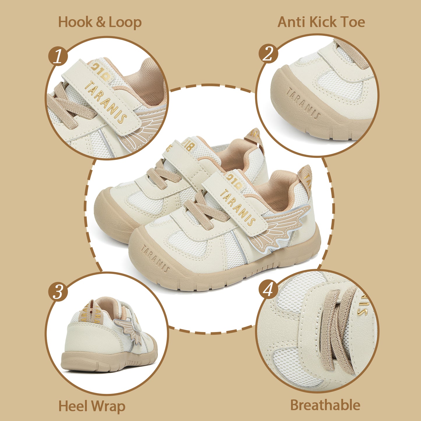 TARANIS Toddler Sneakers Explore Tots