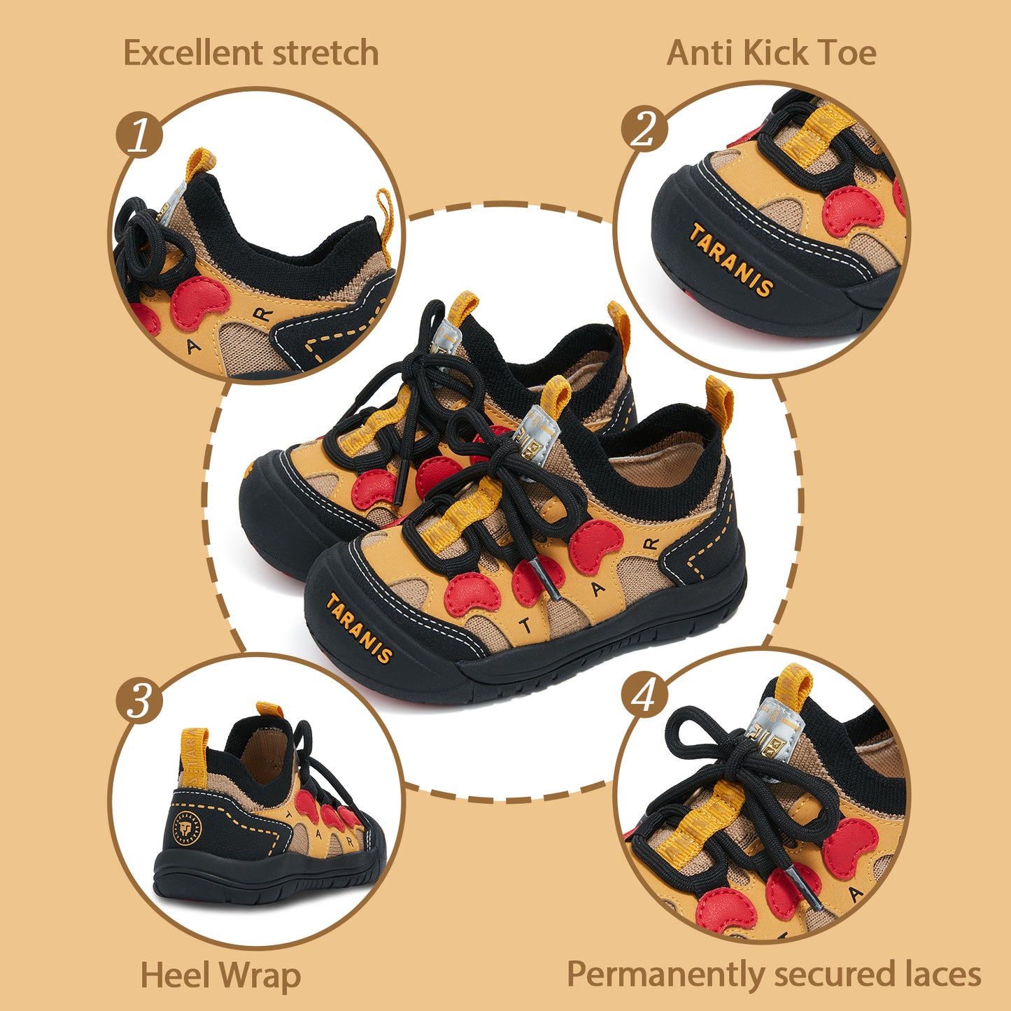 TARANIS Toddler Sneakers Explore Tots