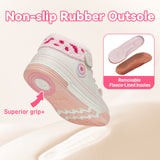 TARANIS 2 Stage Winter Baby Walking Shoes with Fleece Lining and Squeaky Soles for Boys and Girls