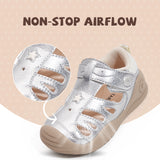 TARANIS Stage 2 Summer Toddler Non-Slip Walking Sandals - Unisex Water Shoes with Protective Toe Cap