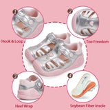 TARANIS Stage 2 Summer Toddler Non-Slip Walking Sandals - Unisex Water Shoes with Protective Toe Cap