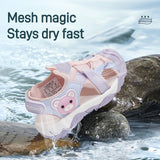 TARANIS Stage 3 Kids' Breathable Non-Slip Sandals with Velcro Strap - Casual Beach & Stream Water Shoes