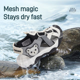 TARANIS Stage 3 Kids' Breathable Non-Slip Sandals with Velcro Strap - Casual Beach & Stream Water Shoes