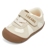 TARANIS 1 Stage Cream Toddler Walking Shoes for Boys and Girls with Wide Toe and Soft Bean Fiber Insole