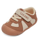 TARANIS 1 Stage Cream Toddler Walking Shoes for Boys and Girls with Wide Toe and Soft Bean Fiber Insole