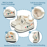 TARANIS 2 Stage 211 Series Boys and Girls Baby Sneakers with Panda Design Mid Cut Support Easy Wear Soft Sole